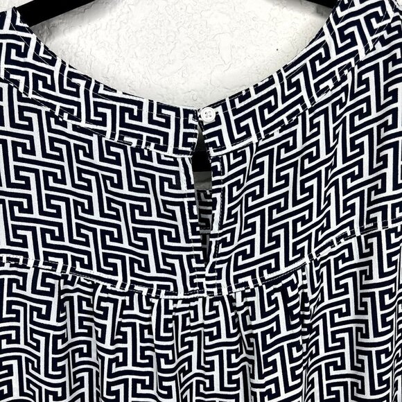 ANN Taylor LOFT Black and White Womens Blouse Size‎ Small - Picture 5 of 7